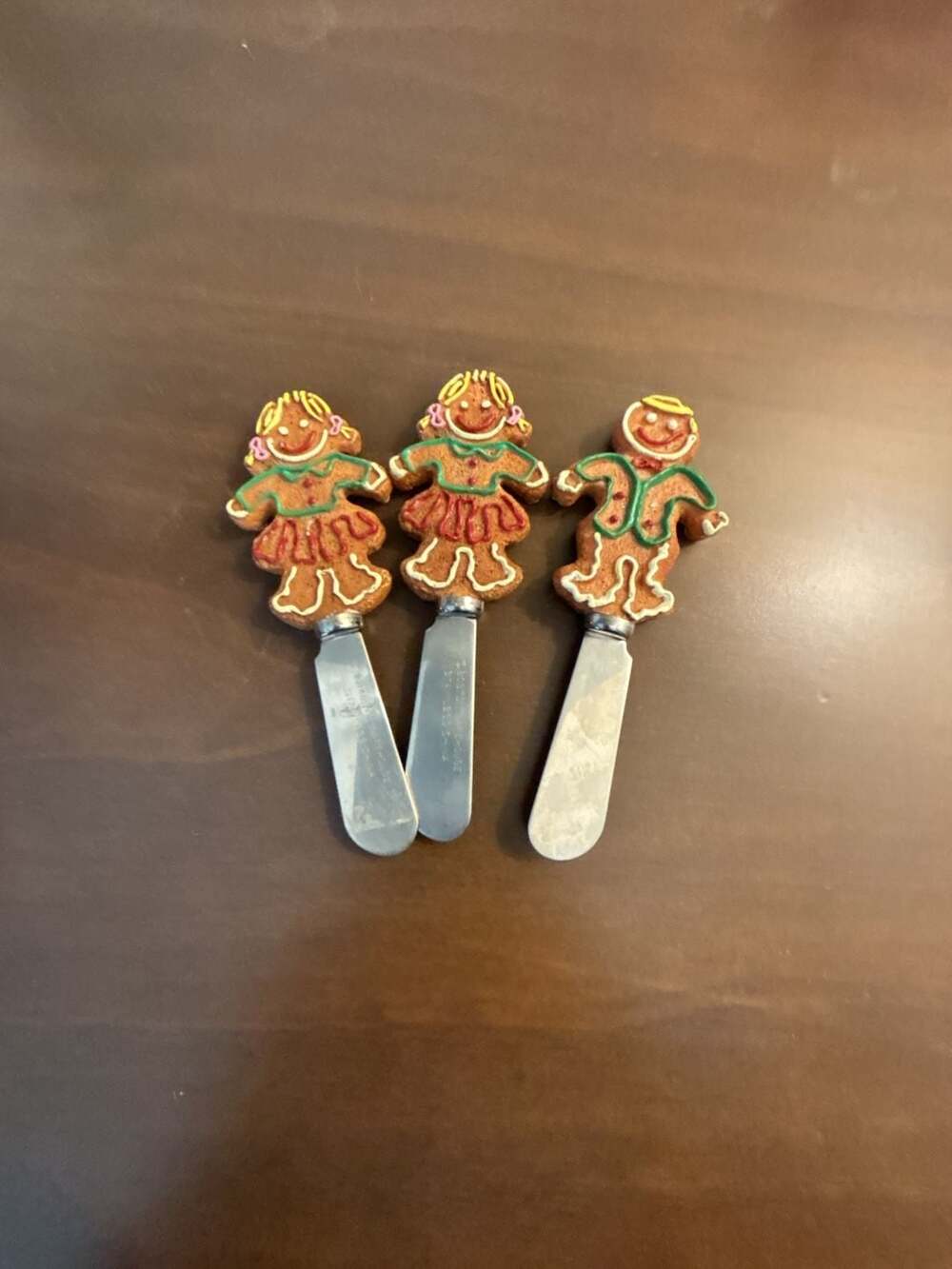 Boston Warehouse Gingerbread Family Spreaders Set 3